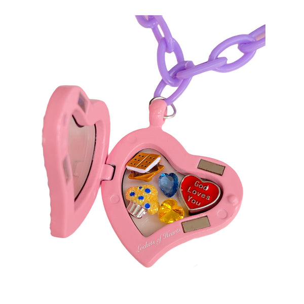 KIDS PINK HEART LOCKET