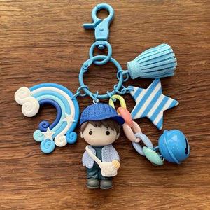 BLUE RARA GIRL BAG CHARM