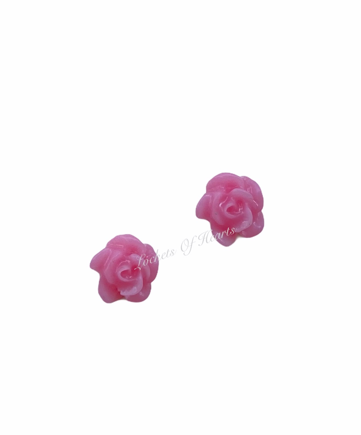 (FL7) 3mm MINI PINK ROSE (2pcs)