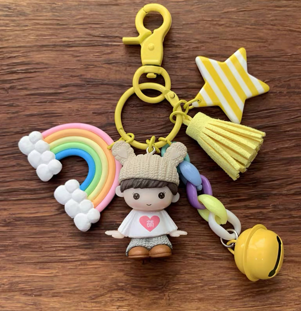 YELLOW RARA GIRL BAG CHARM