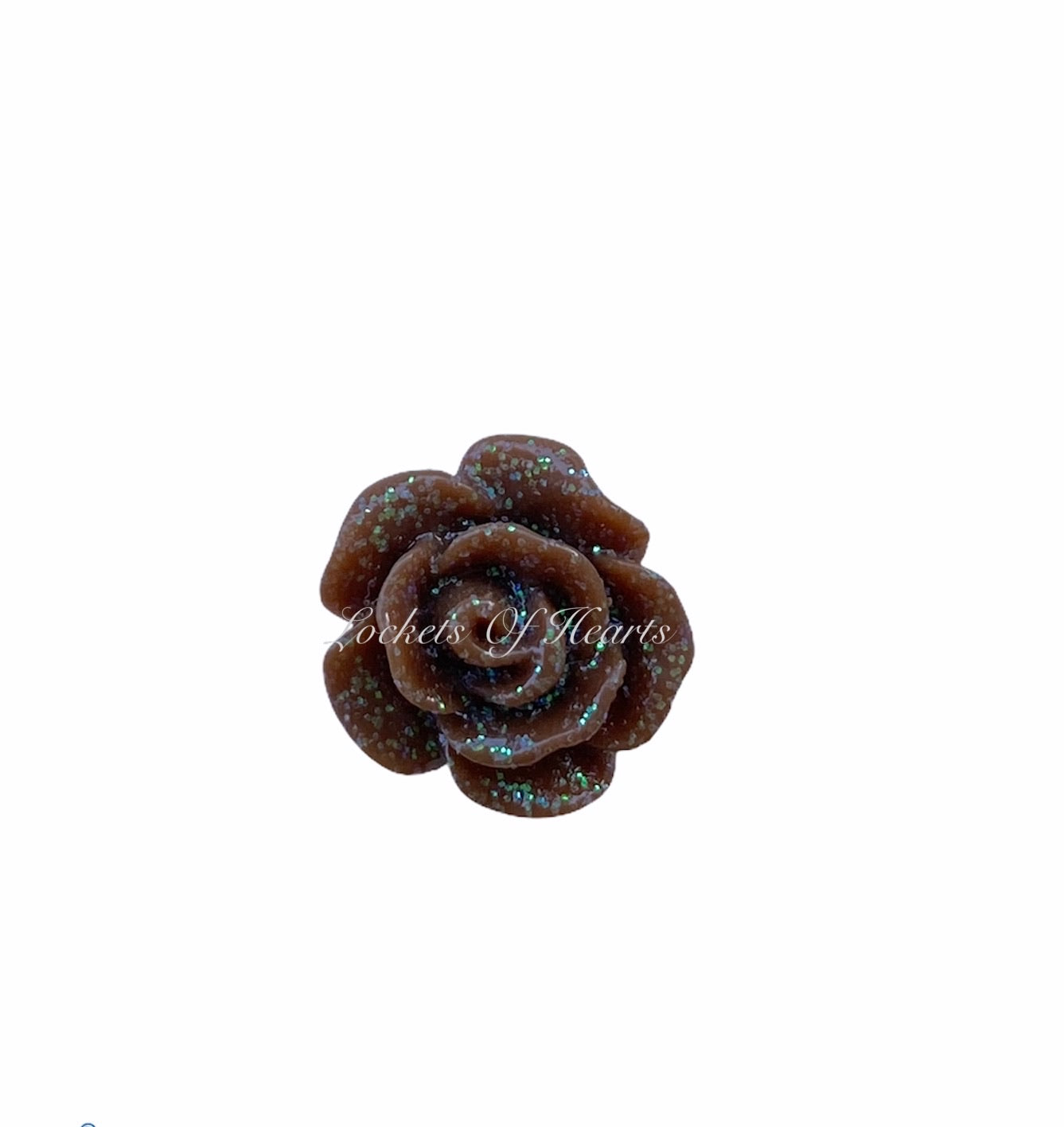 (FL4) 9mm SPARKLE COFFEE ROSE